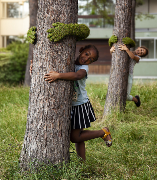 Tree Hug Art Installation by Monsieur Plant