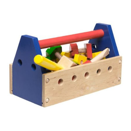 wooden kids tool kit